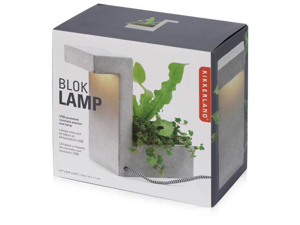 картинка Настольная лампа из бетона Blok Lamp 