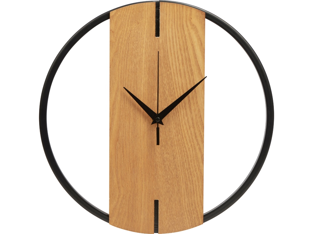 картинка Деревянные часы с металлическим ободом Time Wheel 
