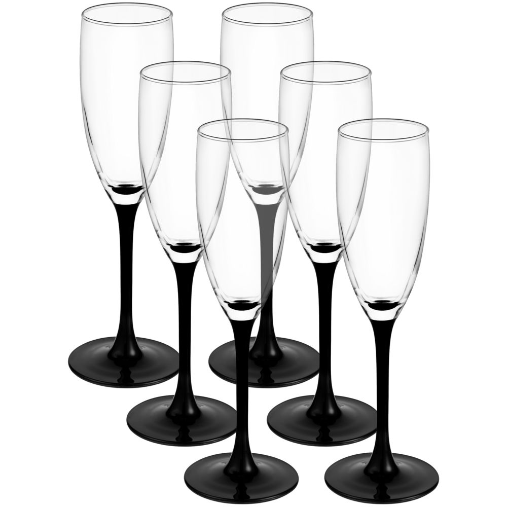 картинка Набор из 6 бокалов для шампанского «Домино» 