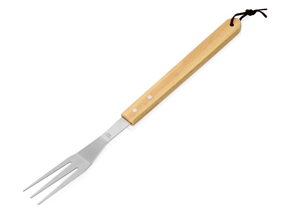 картинка Вилка для барбекю с деревянной ручкой BBQ 