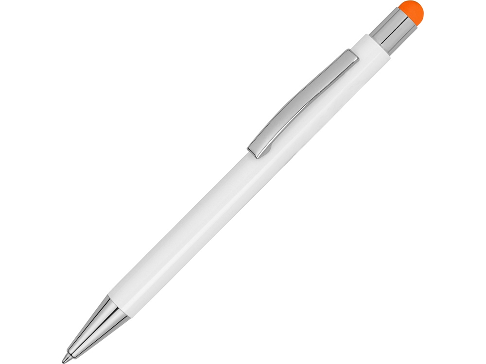 картинка Ручка металлическая шариковая Flowery со стилусом