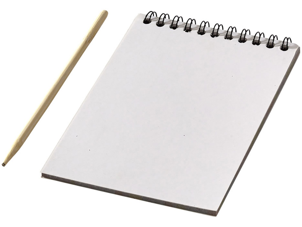 картинка Цветной набор Scratch: блокнот, деревянная ручка 