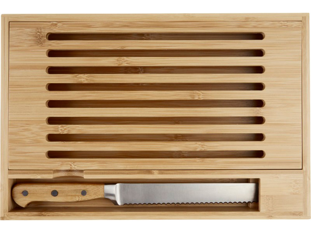 картинка Бамбуковая разделочная доска  Pao с ножом 
