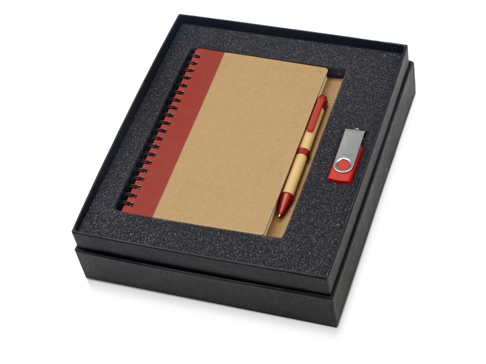 картинка Подарочный набор Essentials с флешкой и блокнотом А5 с ручкой 